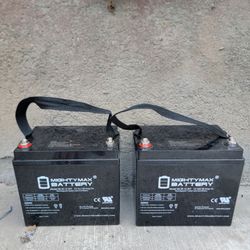 New Mighty Max Rechargeable Batterys 12 Volt 35 AH