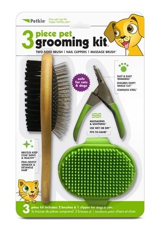 BRAND NEW ! - 3 Piece GROOMING Kit (green)