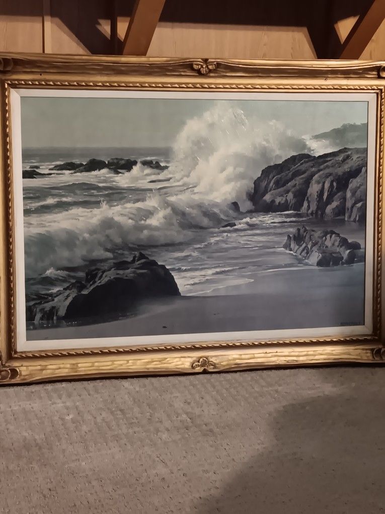 James Fetherolf Oil Painting On Canvas SEASCAPE 24x36 $300 OR OBO