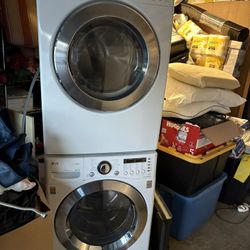 Lg Stackable Washer And Electric Dryer 