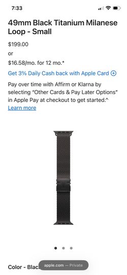 Apple Titanium Milanese Loop/ Band for 49mm