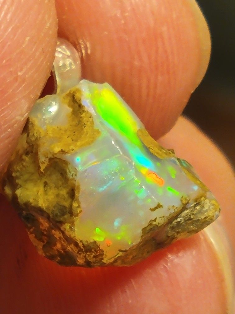 Opal Rough Pendant - 925 Silver