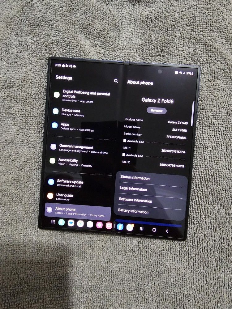SAMSUNG GALAXY Z FOLD 6 256GB ATT