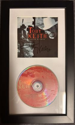 Toby Keith Autographed CD Framed