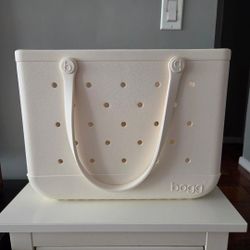 Original Bogg Bag LARGE Tote Coconut White Washable Beach Bag L/XL 19x14x9 NWOT
