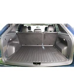Premium Cargo Liner for Volkswagen Atlas Cross Sport Behind 2nd Row 2020-2025 - 100% Protection - Custom Fit Car Trunk Mat - All-Season Black Cargo Ma