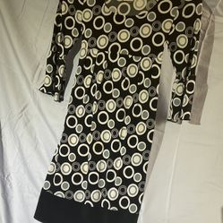 Girl's Black & White Polka Dots Dress