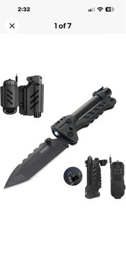 VIPERADE VAK6 Survival Multitool with Folding Knife, LED Flashlight,
