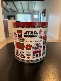 Star Wars Classic Holiday GiftPop Popcorn Tin 9” Metal Canister Christmas Decor 🍿 🎄