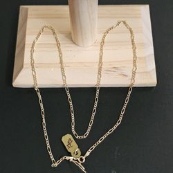 14k Gold Two Tone Necklace 20 Inch