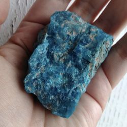 Rough Blue Apatite Piece