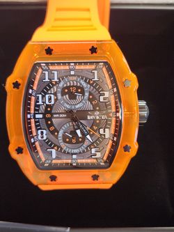 Brand New Invicta Racing Cyclone Orange 48mm Men's Watch