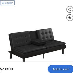 Futon/sofa Bed, Black
