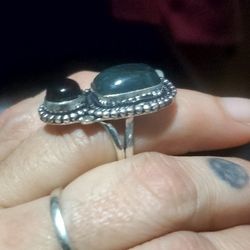 Handmade 925 Onyx W/ Labradorite 