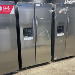 33 inch wide Frigidaire side-by-side refrigerator RVJ 