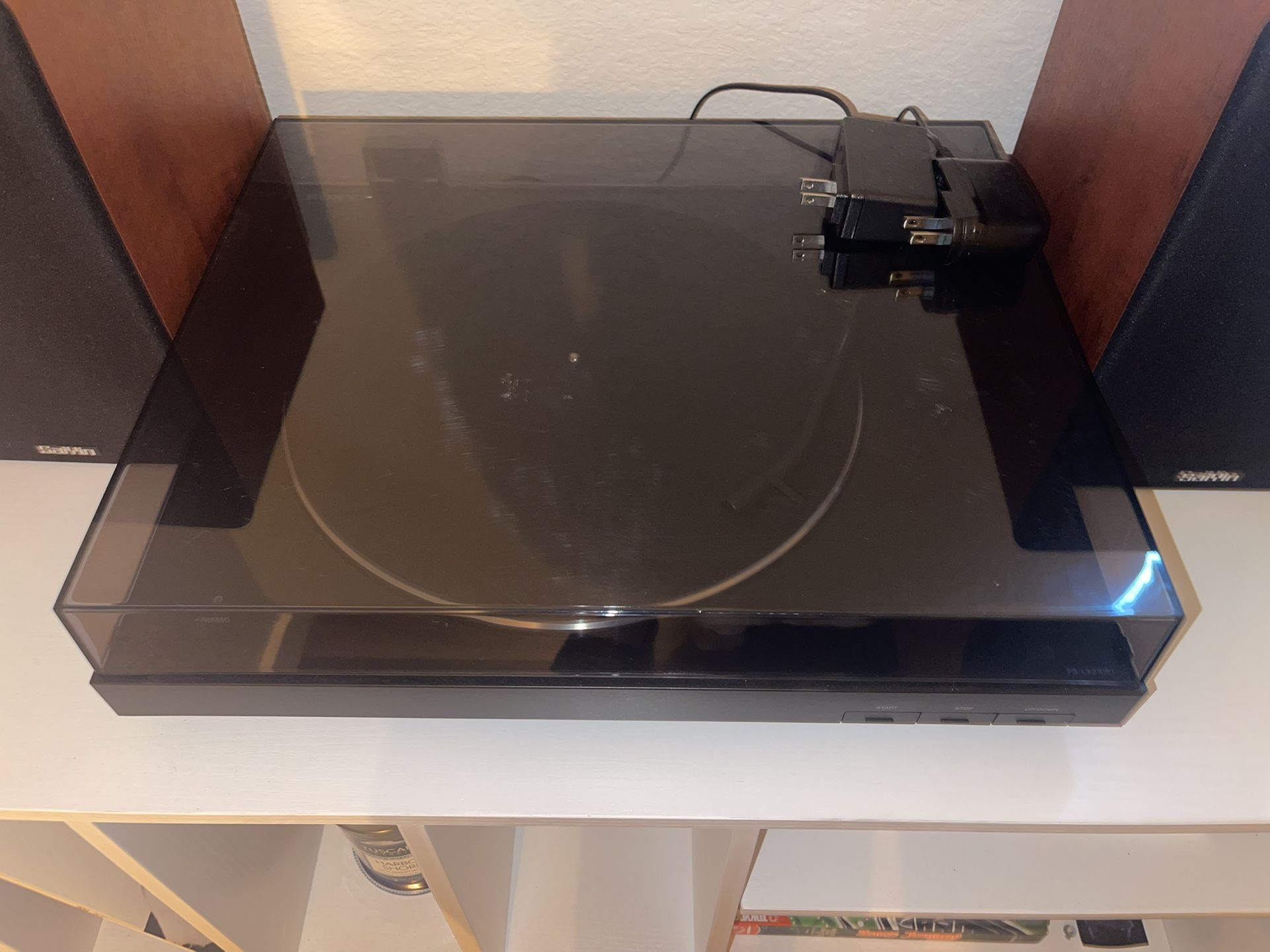 Sony Record Player And Bluetooth Speakers.