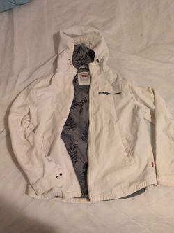 Levi's canvas field jacket with floral inside lining