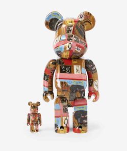 Bearbrick Andy Warhol x Jean-michel Basquiat #2 100% and 400% set
