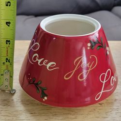 Ceramic Christmas Candle Topper Shade