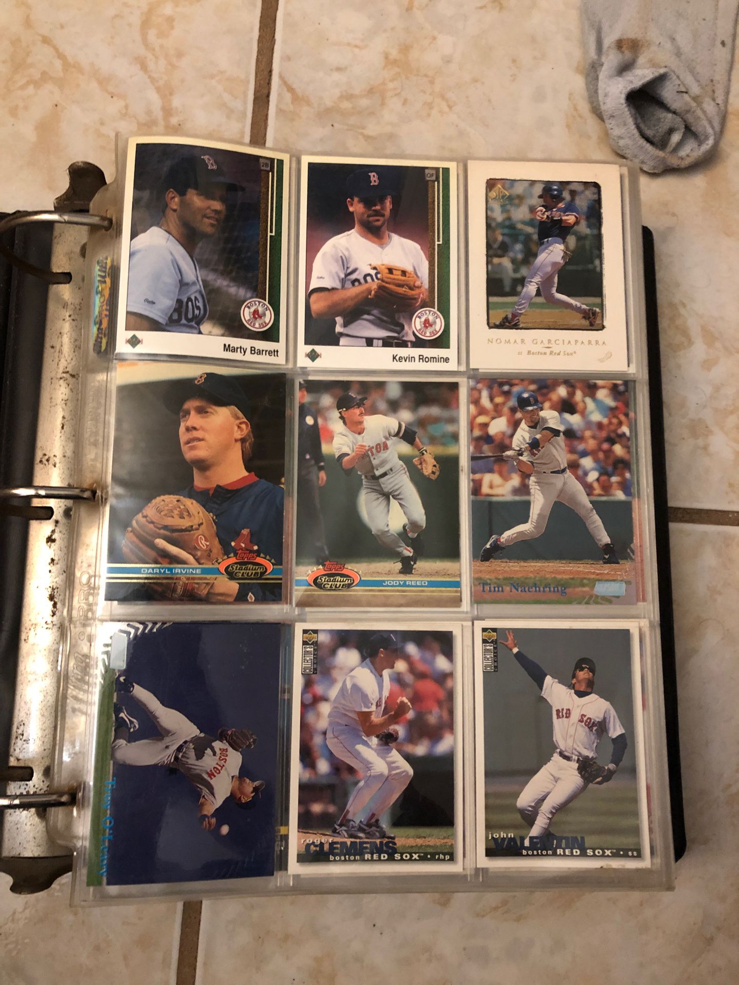 Baseball cards and basketball collection