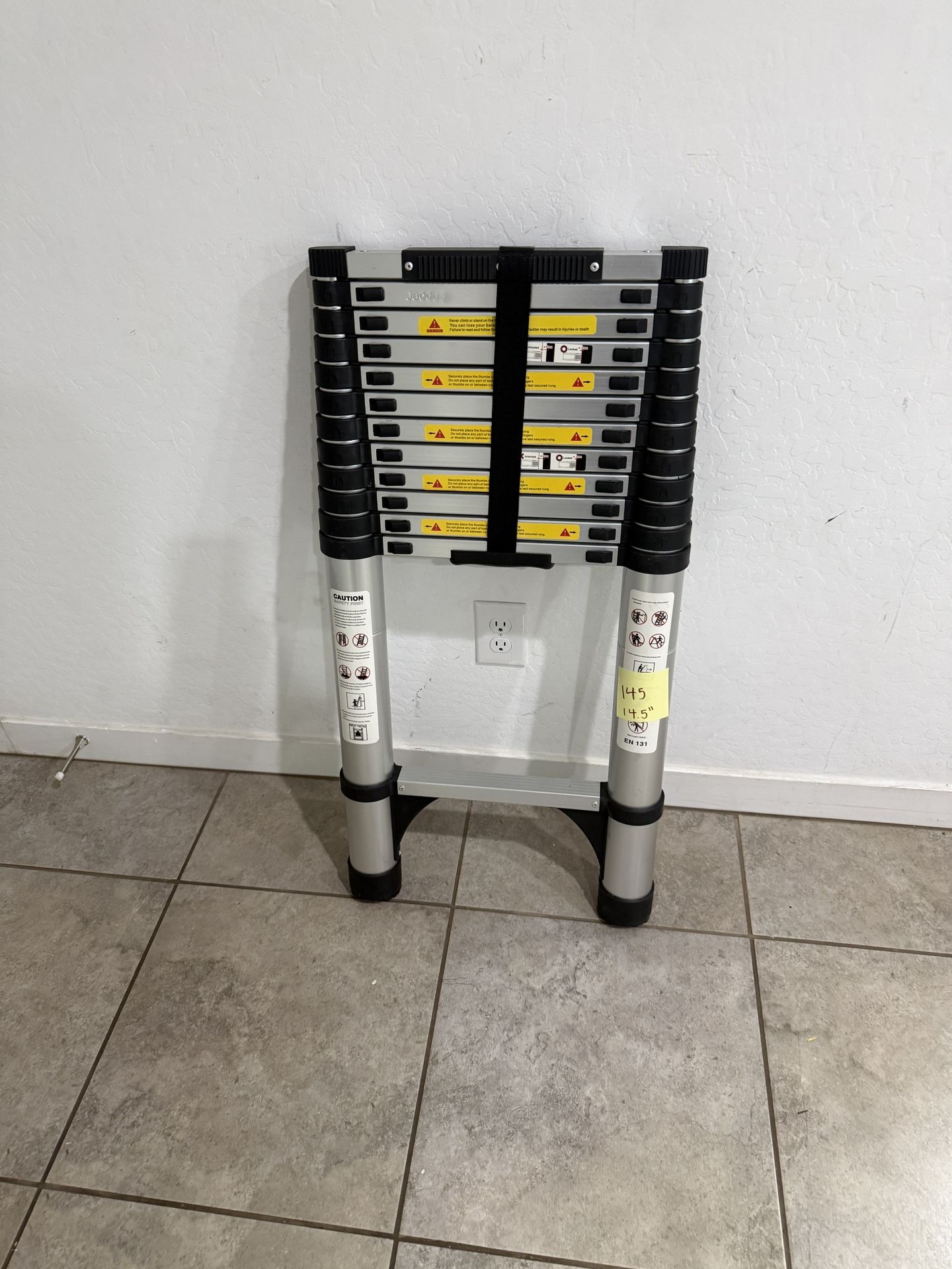 Heavy Duty Premium Telescopic Model Expandable Ladder - 14.5 Feet - New L145