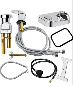 Salon Shampoo Bowl Faucet Vacuum Breaker Kit, Salon Shampoo Bowl Salon Sink Faucet & Vacuum Breaker With Sprayer And Hose For Shampoo Bed,Hair Salon S