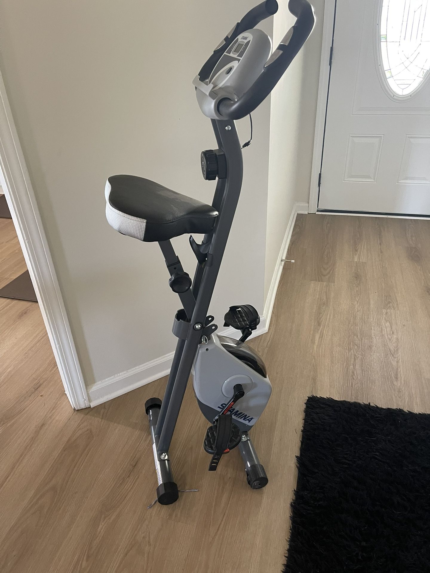 Stamina Cardio Folding Exercise Bike with Heart Rate Sensors
