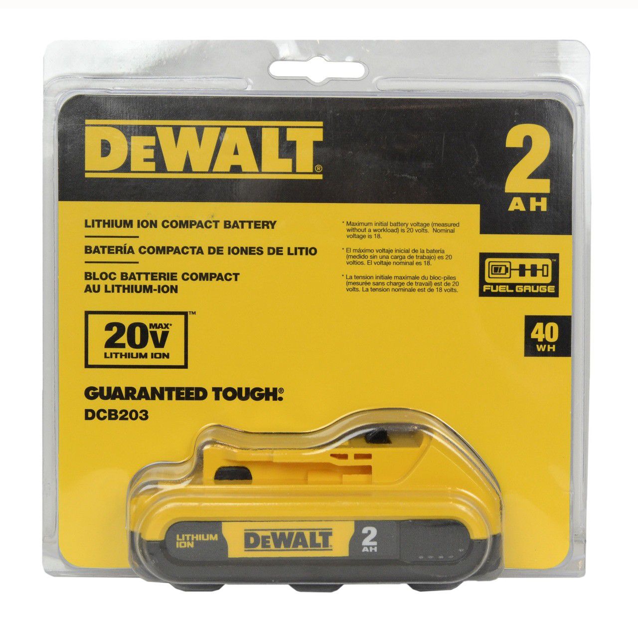 DeWalt brand new 20-Volt Max 2-Amp-Hours Power Tool Battery