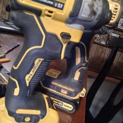 20v Dewalt Drill And 12v Impact Driver With 2 Batteries And Charger 