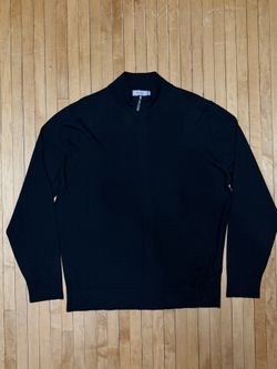 NWOT Canali Cashmere Blend Men’s Black 1/4 Zip Pullover Sweater Sz.60/50US