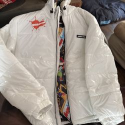 White Puffer Members Only/nickelodeon 