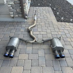 Invidia Q300 Quad Titanium Tip Cat Back Exhaust WRX / STI Sedan 2011-2014