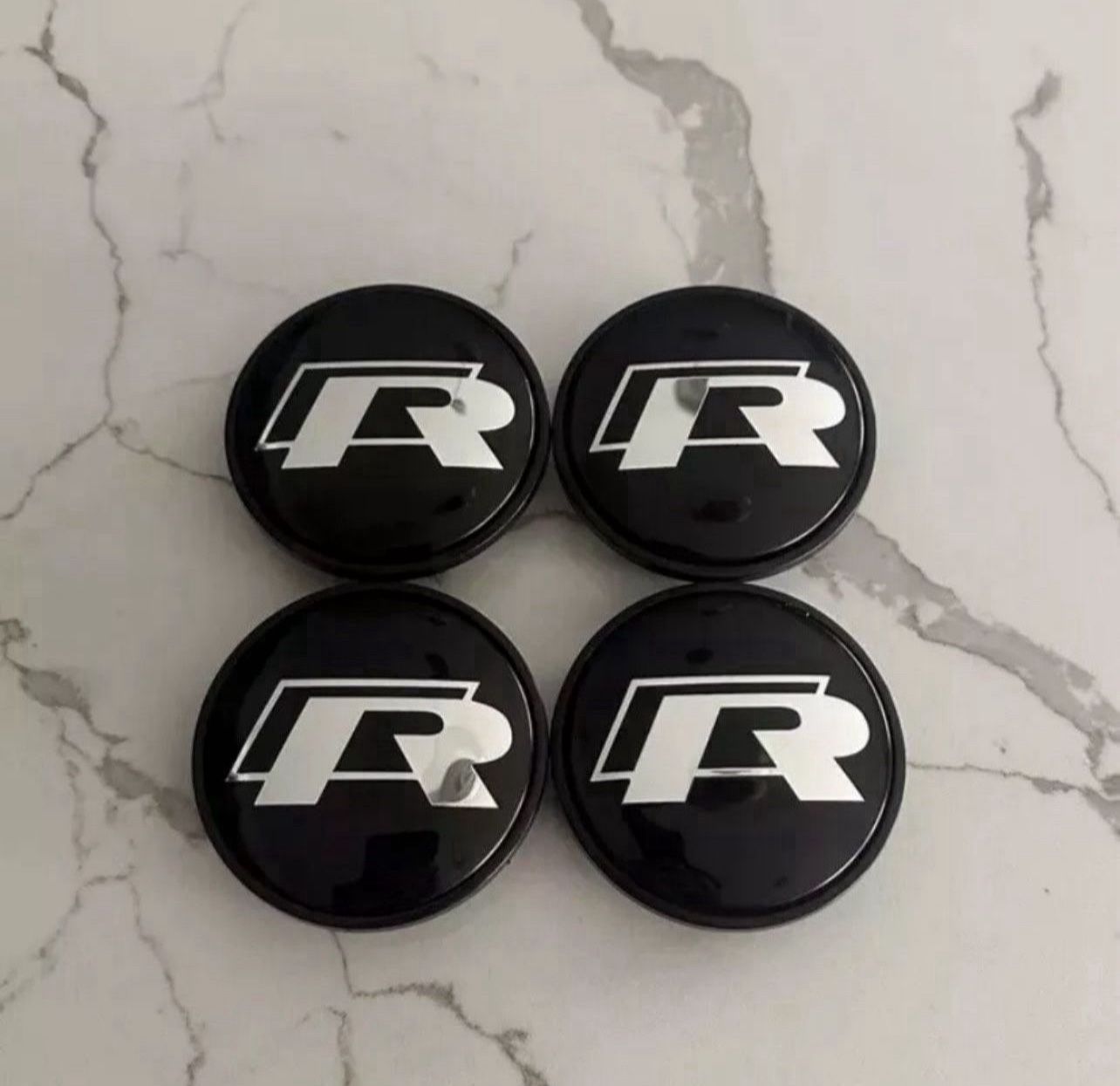 R Line  Wheel Rim Center VW  Hub Caps  4PC Set 