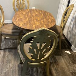 Solid wood dining table