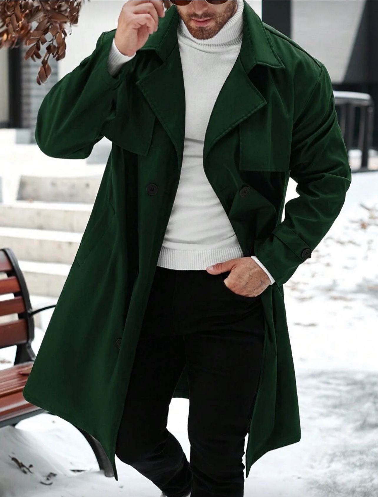 Brand New Manfinity Peacoat Size 4xl $50 Green Color 