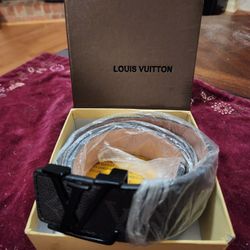 Louis Vuitton Initiales 40mm Matte Black Belt