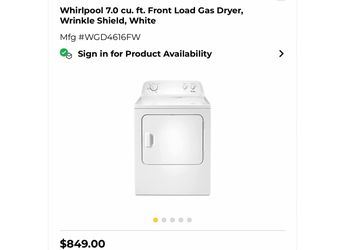 Brand new washer and dryer