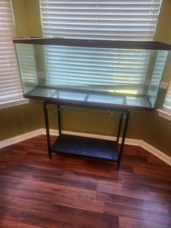 Large Glass Aquarium Tank with Metal Stand