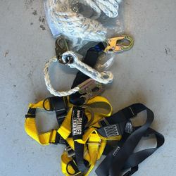 Palmer Safety V5501Roofing Kit, Construction Harness, Vertical Lifeline