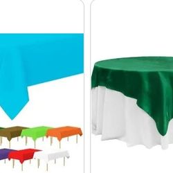 Tablecloth Round Square Runners Folding Chair Covers
