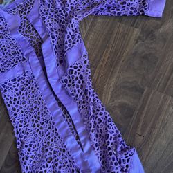 Purple Nightgown Or See-Through Clothing blazer new