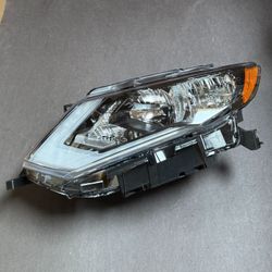 New LH 2017 2018 2019 Nissan Rogue Halogen w LED DRL Headlight Headlamp Assembly Left Side