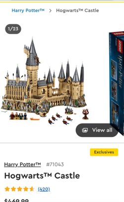 Harry Potter Sets. Hogwarts castle, Hogwarts express and Knight bus