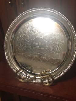 Silver Serving Plate-9”