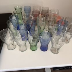 Coke Glasses, Cookie Jar And placemats