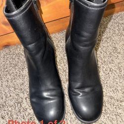 Women’s Black Ankle Boots – Size 8.5