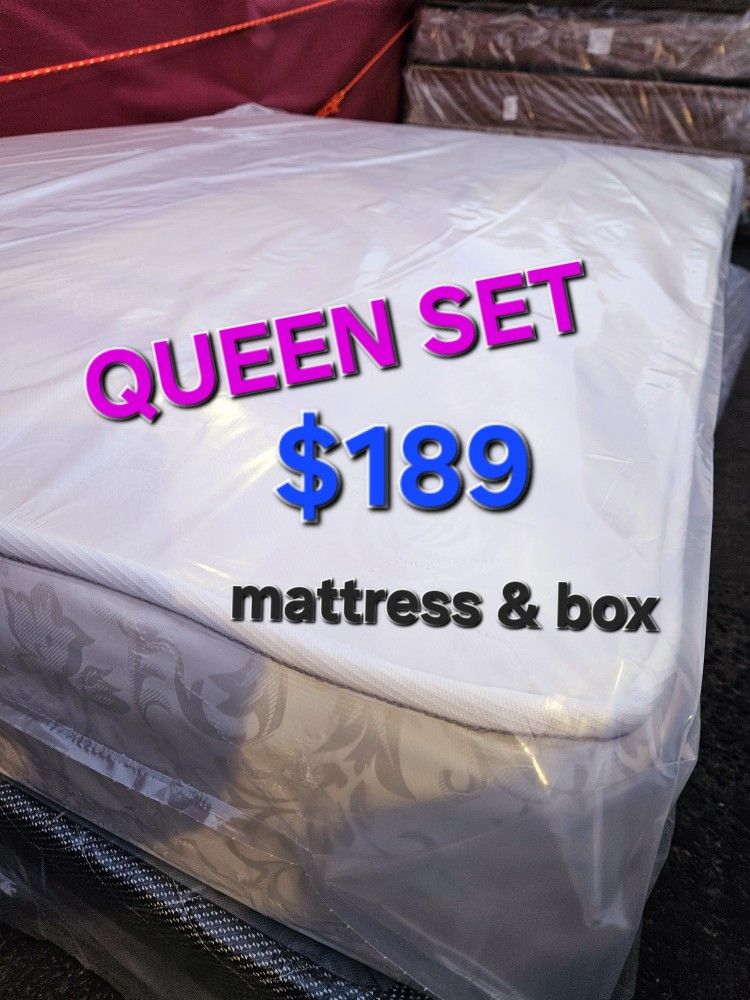 QUEEN SET $189 << MATTRESS AND BOX SPRING > QUEEN SET $189 << MATTRESS AND BOX SPRING