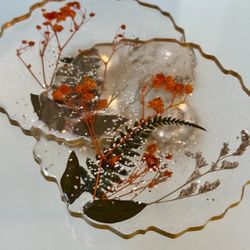 Decorative 2 Resin Coasters 