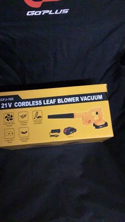 Goplus 21V Cordless Leaf Blower Vacuum