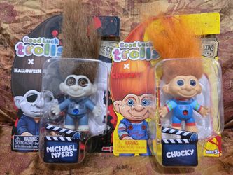 Good Luck Trolls x Michael Myers And Chucky